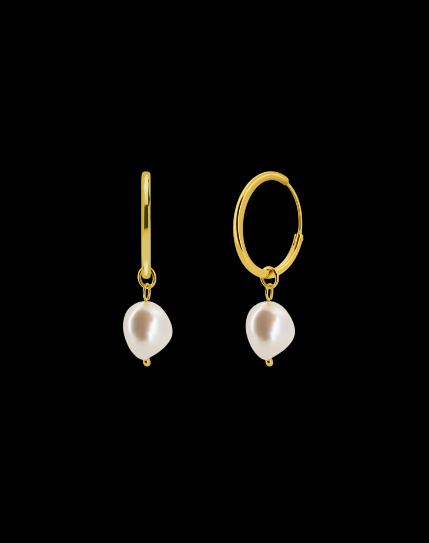 Pearl Drop Hoops*Søstrene Grene Store