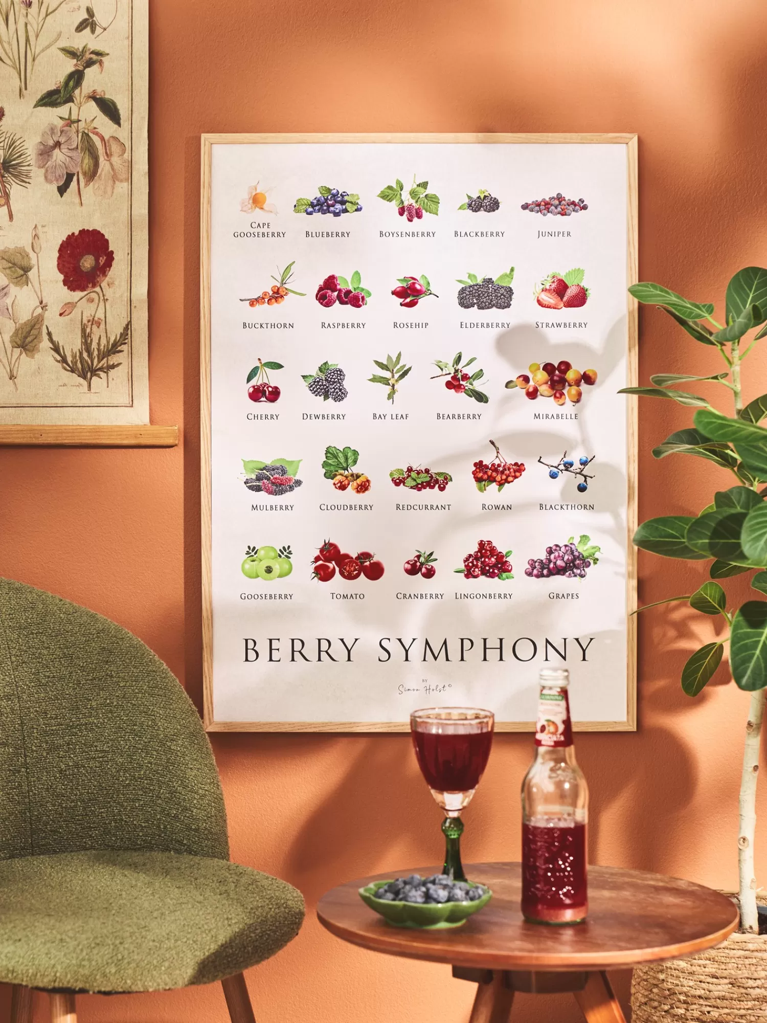 Plakat Berry Symphony 50 X 70 Cm*Søstrene Grene New