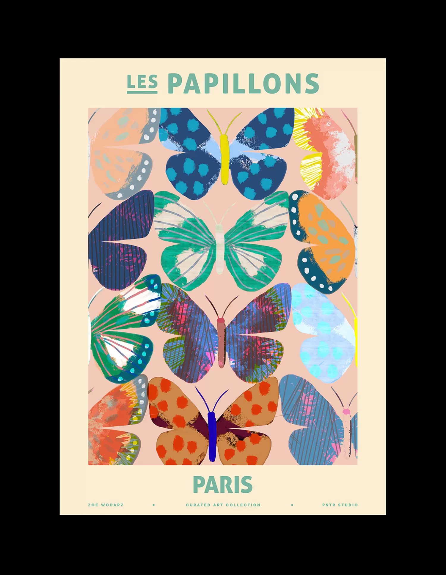 Plakat Les Papillons - Paris 50 X 70 Cm*Søstrene Grene Online