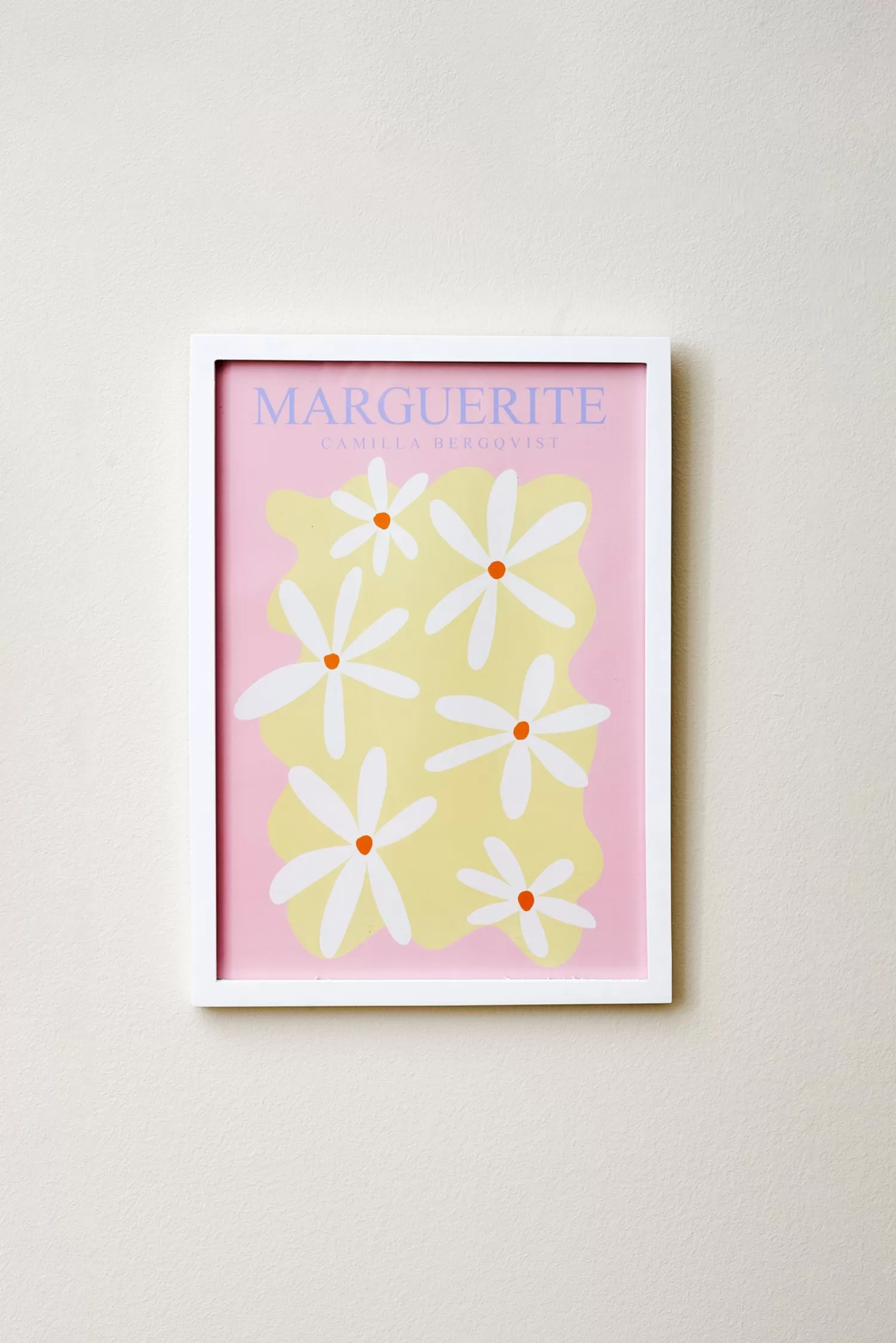 Plakat Marguerite Rose A4*Søstrene Grene Fashion