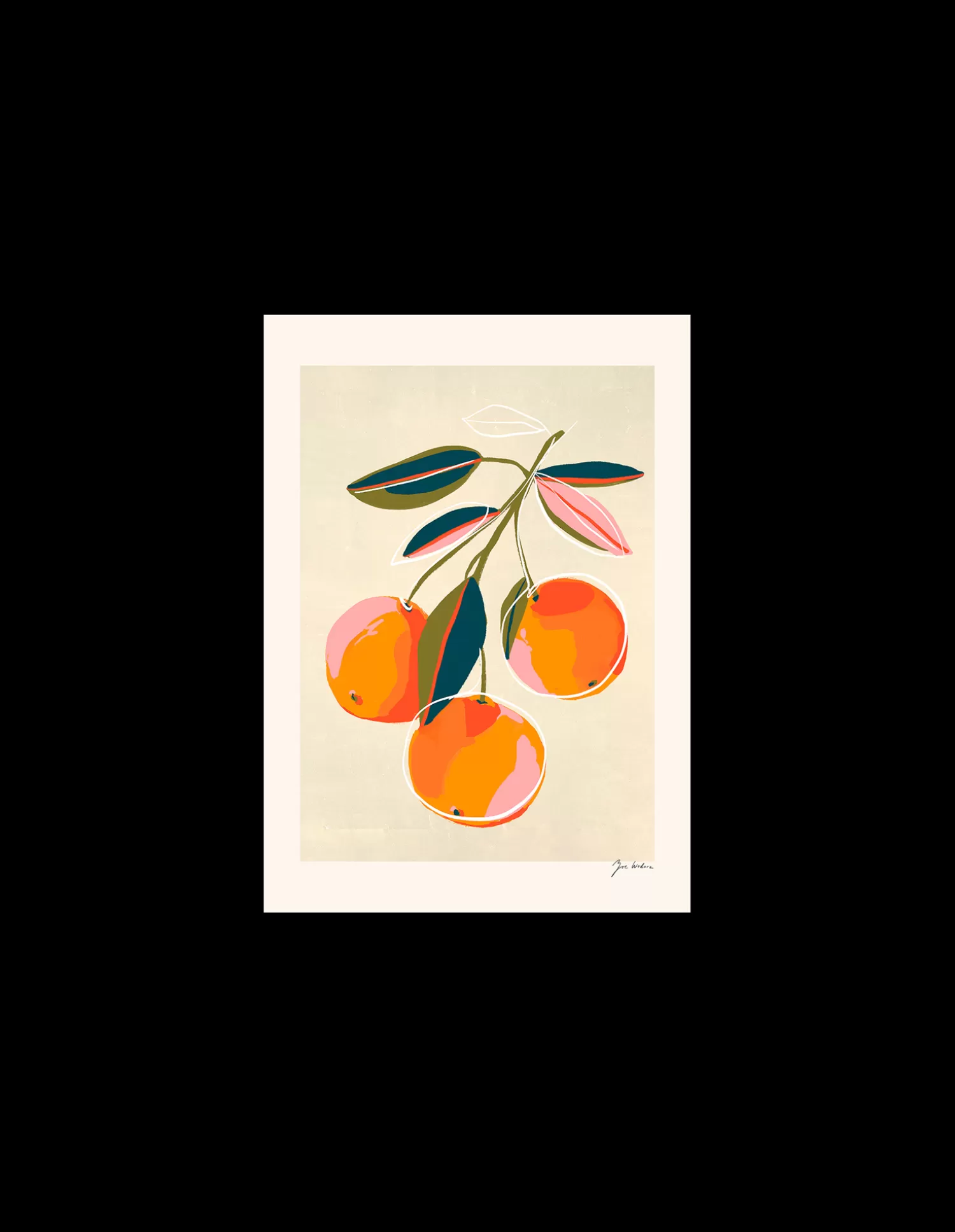 Plakat Oranges A4*Søstrene Grene Clearance