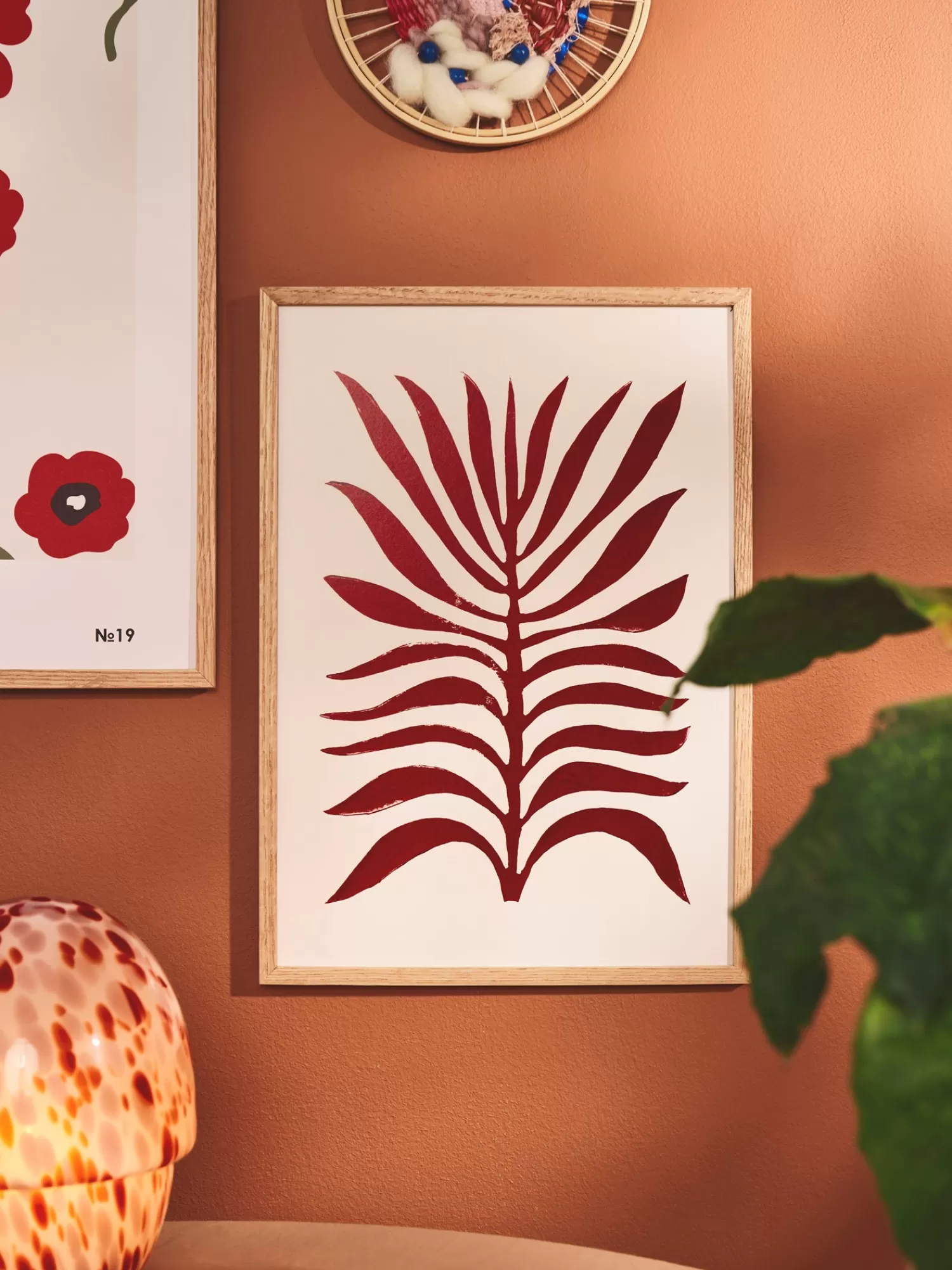 Plakat Red Branch / Lino Print A3*Søstrene Grene Outlet