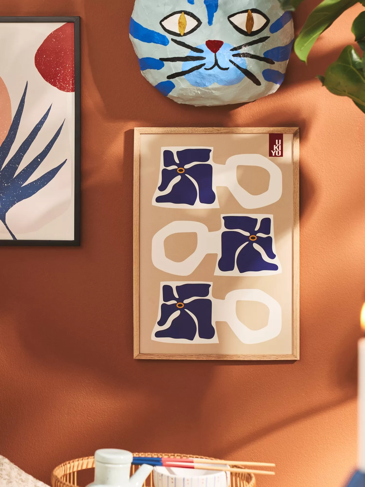 Plakat Ukiyo Mug Blue A3*Søstrene Grene Flash Sale