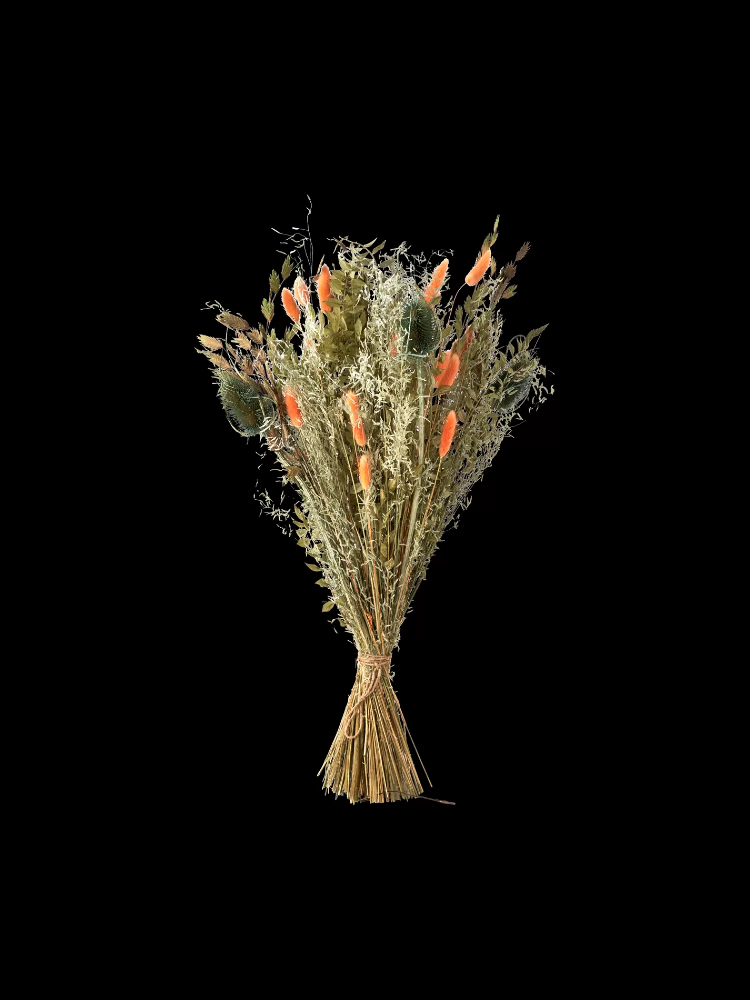 Tørkede Blomster Orange Medium*Søstrene Grene Discount